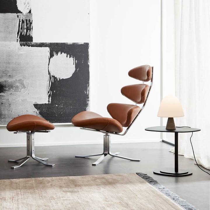 Meadow pöytälamppu, Opal dark atlantico limestone Fredericia Furniture