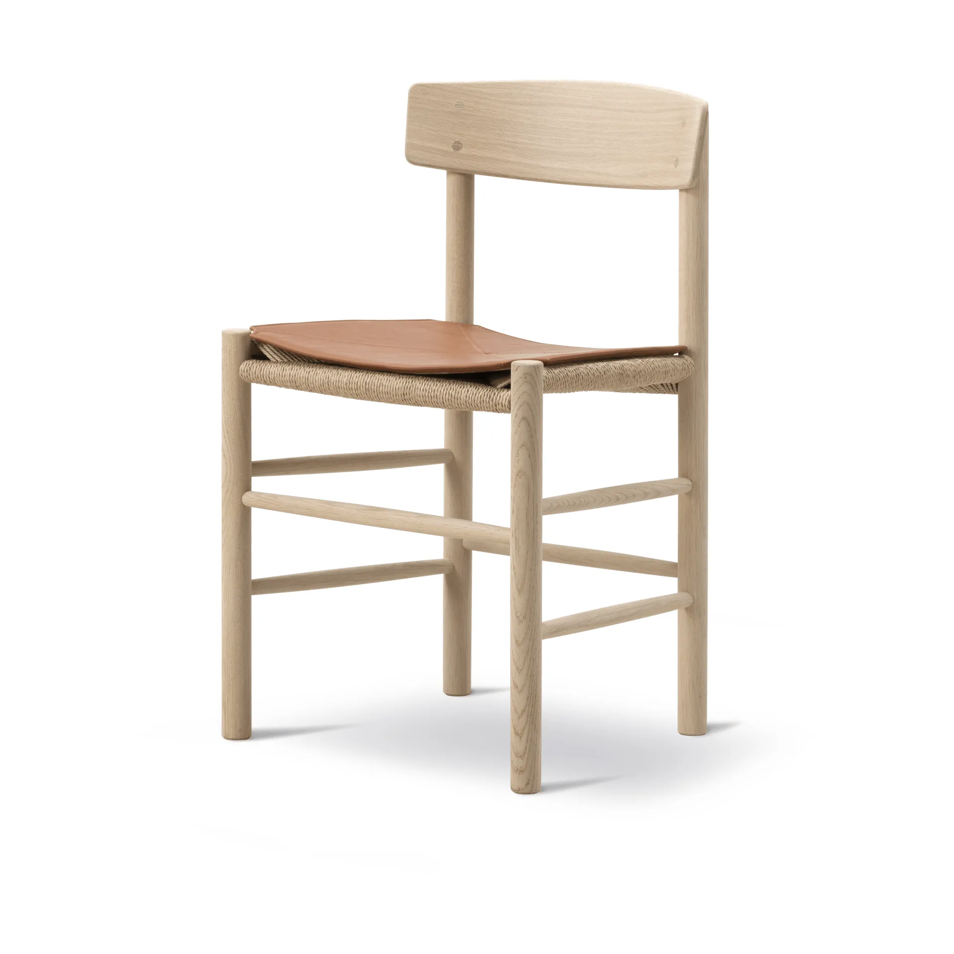 Nahkatyyny J39-tuoliin, Nahka Cera 905 Russet Brown Fredericia Furniture