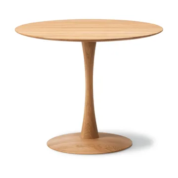 ND106 Trisse ruokapöytä - Öljytty tammi, Ø90x73 cm - Fredericia Furniture