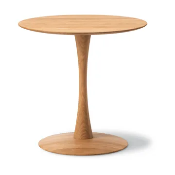 ND107 Trisse ruokapöytä - Öljytty tammi, Ø75x73 cm - Fredericia Furniture