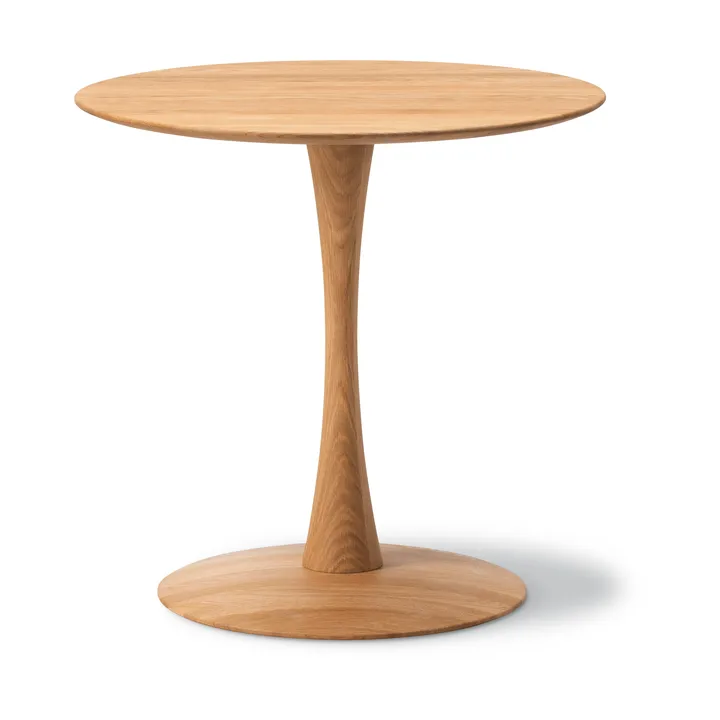 ND107 Trisse ruokapöytä - Öljytty tammi, Ø75x73 cm - Fredericia Furniture