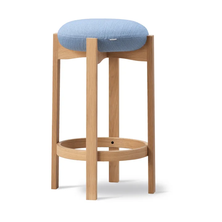 Pioneer jakkara korkea - Odino PV82 light blue-lakattu tammi - Fredericia Furniture
