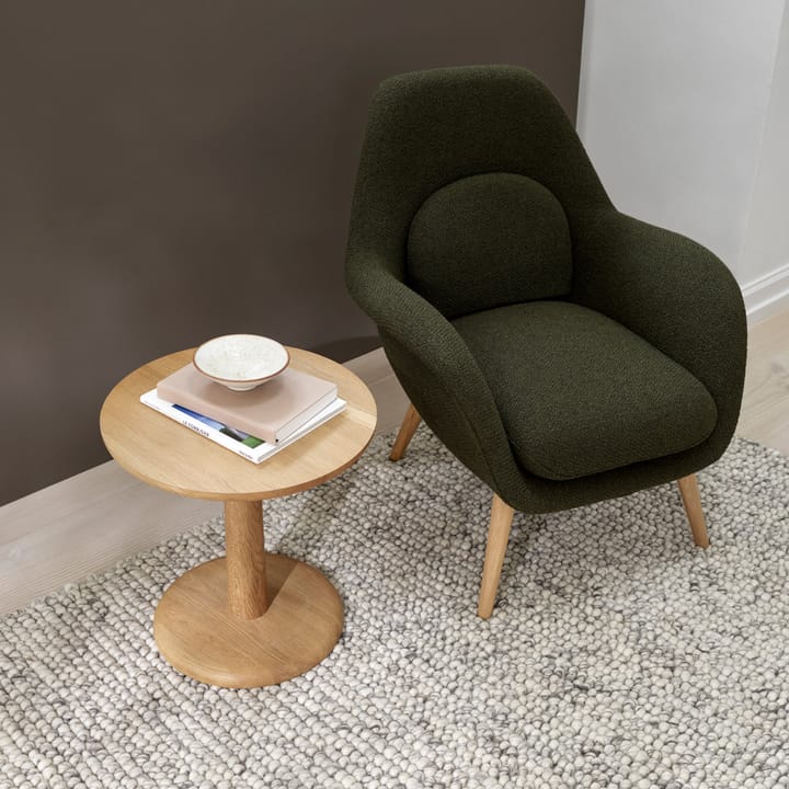 Pon sivupöytä, Musta lakattu tammi, Ø40 cm Fredericia Furniture