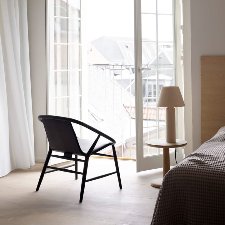 Pon sivupöytä, Musta lakattu tammi, Ø40 cm Fredericia Furniture
