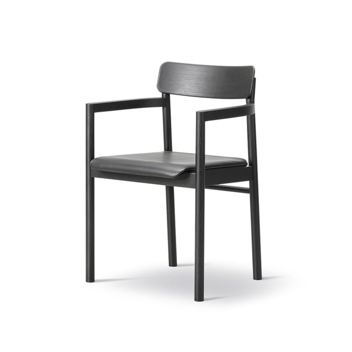 Post 3445 käsinojatuoli - Musta lakattu tammi - Fredericia Furniture