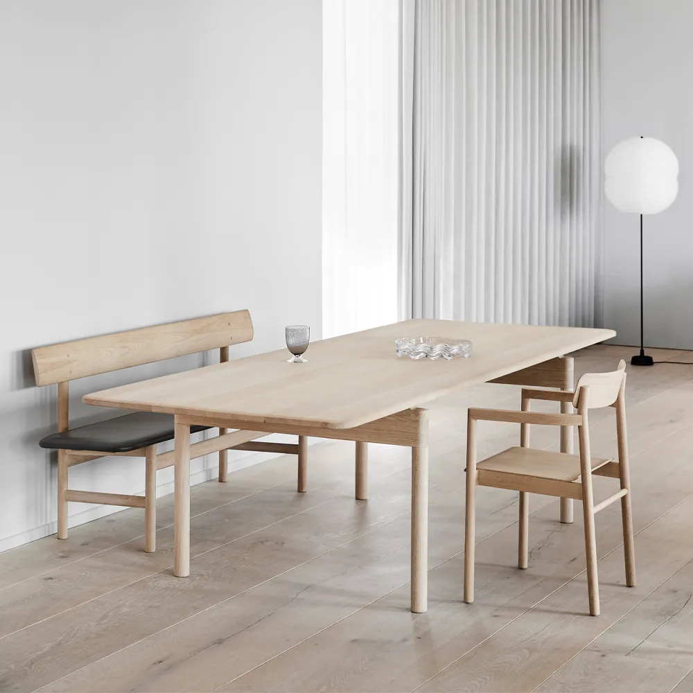 Post 6438 ruokapöytä, Savustettu tammi, 100x225 cm Fredericia Furniture