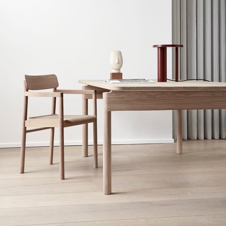 Post 6442 ruokapöytä, Saippuoitu tammi, 100x320 cm Fredericia Furniture