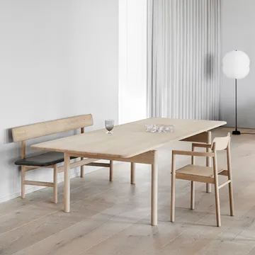 Post 6442 ruokapöytä - Saippuoitu tammi, 100x320 cm - Fredericia Furniture