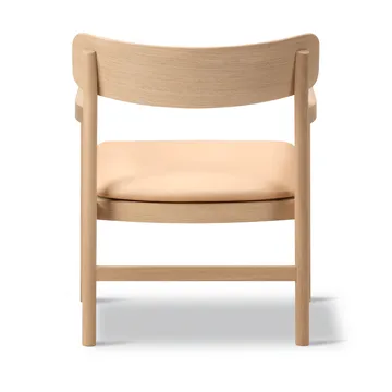 Post nojatuoli - Vegeta nahka-vaalea öljytty tammi - Fredericia Furniture