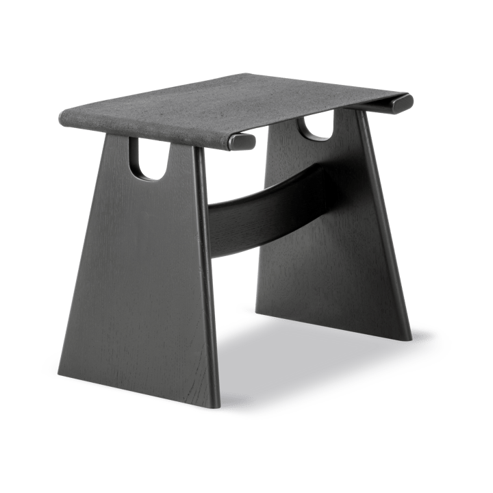 Seto jakkara - Musta canvas mustaksi lakattua tammea - Fredericia Furniture