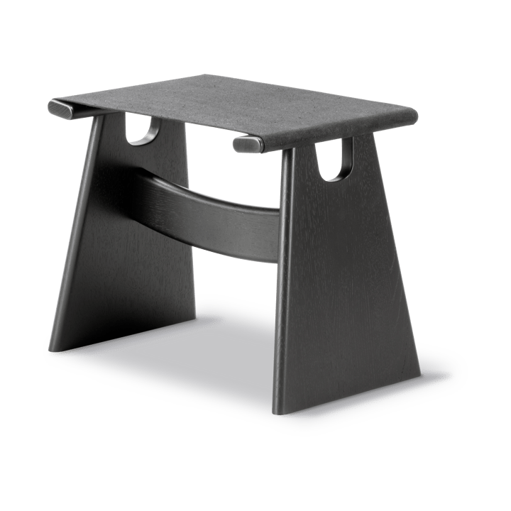 Seto jakkara, Musta canvas mustaksi lakattua tammea Fredericia Furniture
