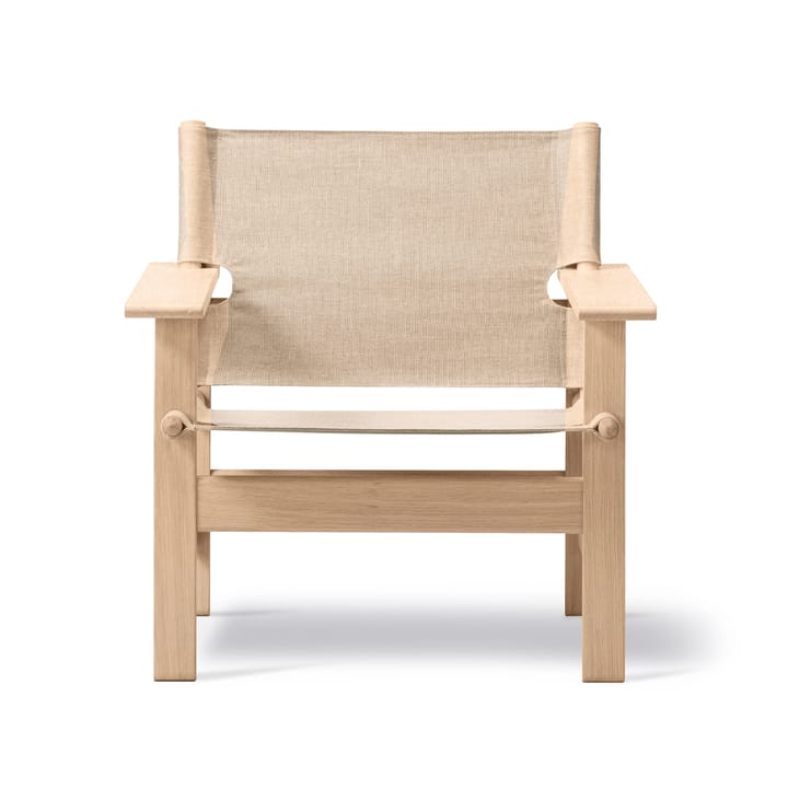 The Canvas Chair - nojatuoli - Canvas luonnon-saippuoitu jalusta - Fredericia Furniture