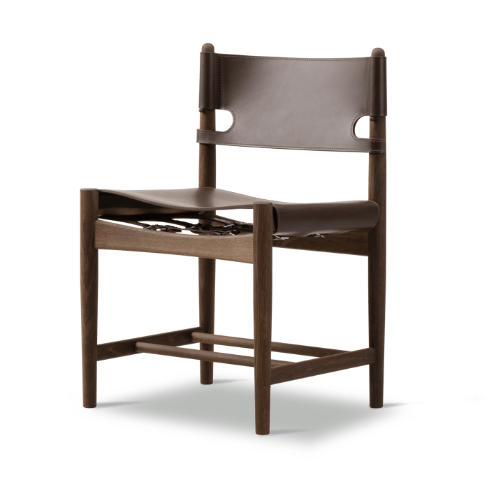 The Spanish ruokatuoli - Nahka tummanruskea-savustettu tammi - Fredericia Furniture