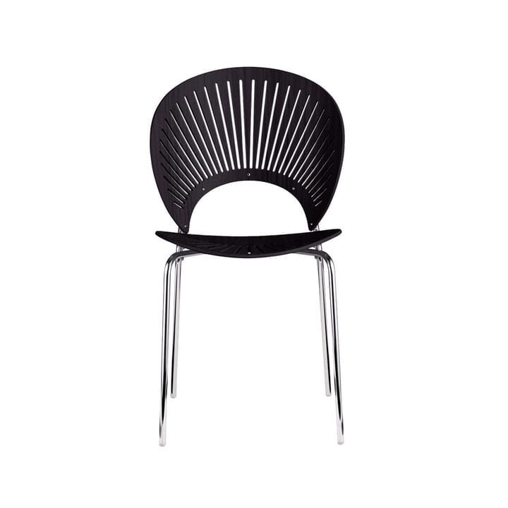 Trinidad 3398 tuoli - Musta petsattu saarni-jalka kromi - Fredericia Furniture