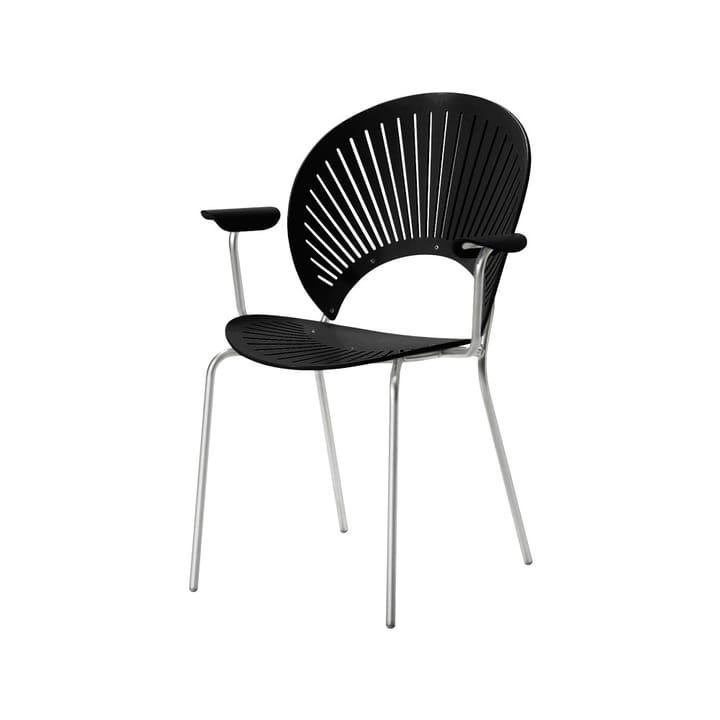 Trinidad 3399 käsinojatuoli - Musta-kromatut jalat - Fredericia Furniture