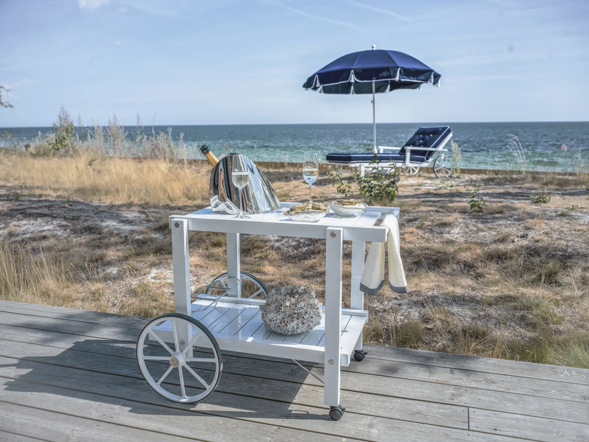 14 tarjoiluvaunu, Valkoinen Fri Form