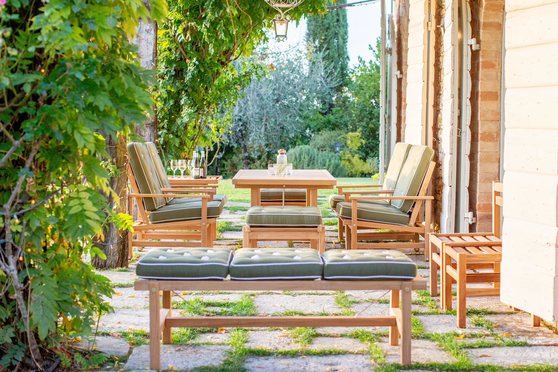 45 penkki, Tiikki, 135 cm Fri Form