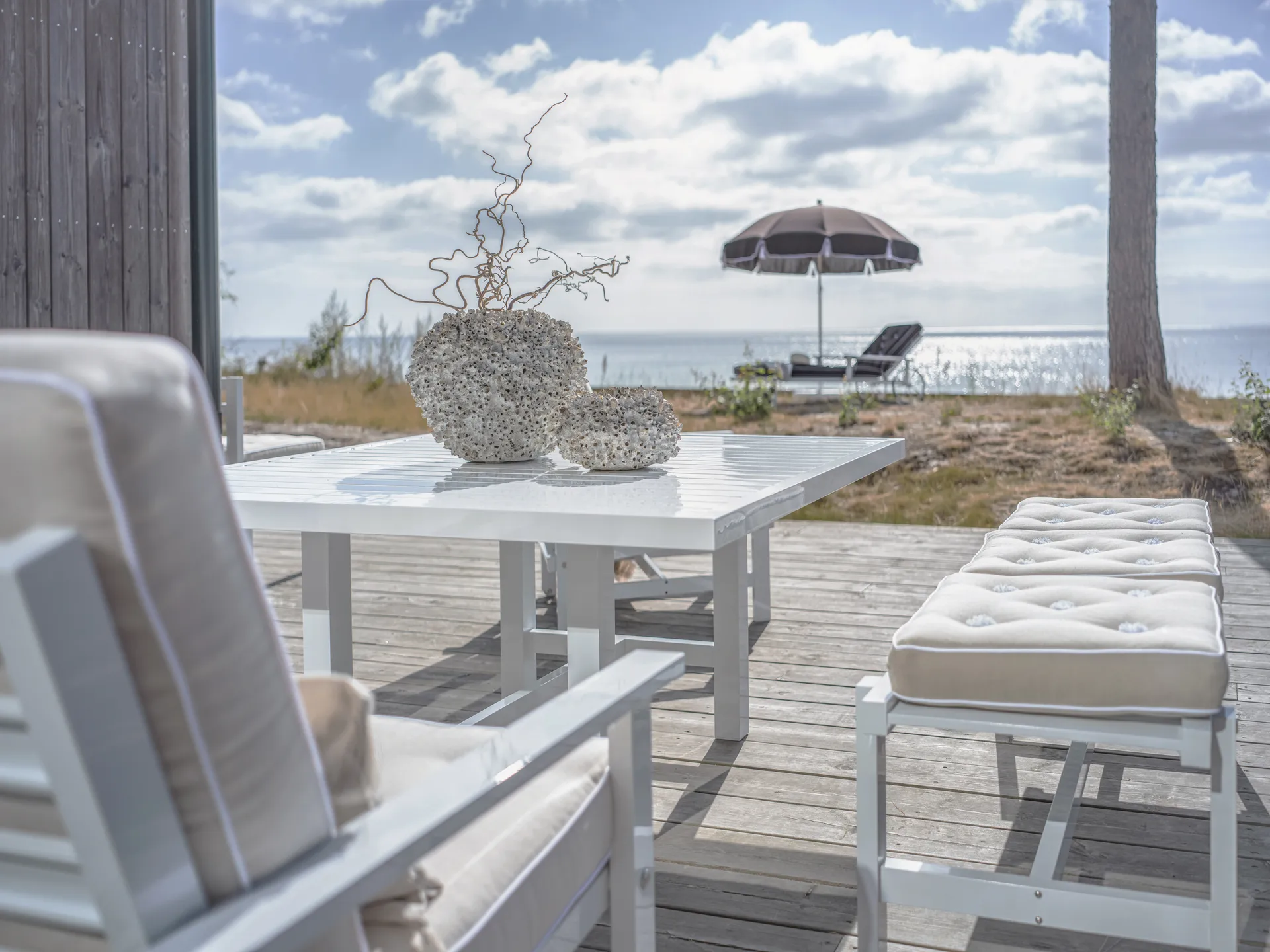 45 penkki, Valkoinen, 135 cm Fri Form