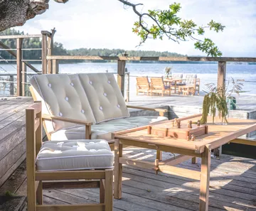 63 pöytä - Tiikki, 150×73×51 cm - Fri Form