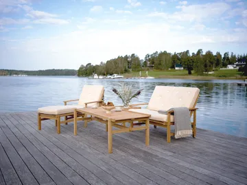 63 pöytä - Tiikki, 150×73×51 cm - Fri Form