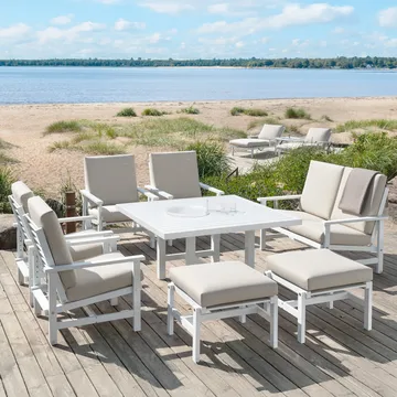 65 pöytä - Valkoinen, 124×122×72 cm - Fri Form