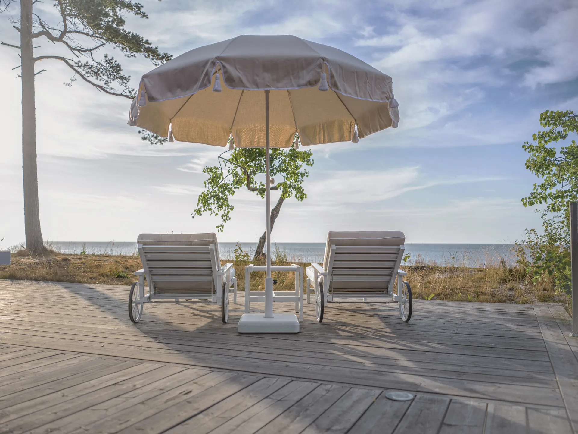 90 aurinkovarjo, Beige, Ø220 cm Fri Form