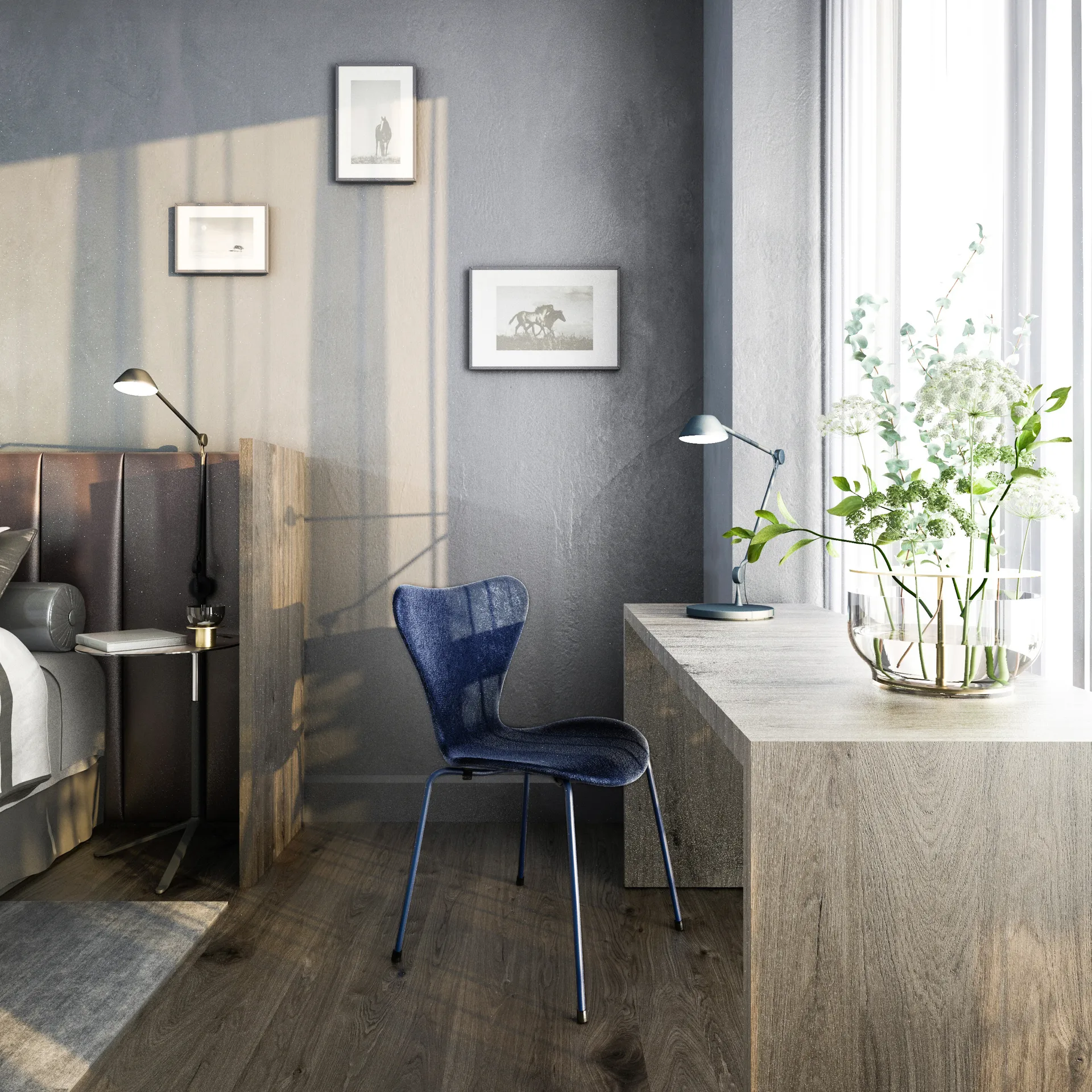 AQ01 seinävalaisin, Musta Fritz Hansen