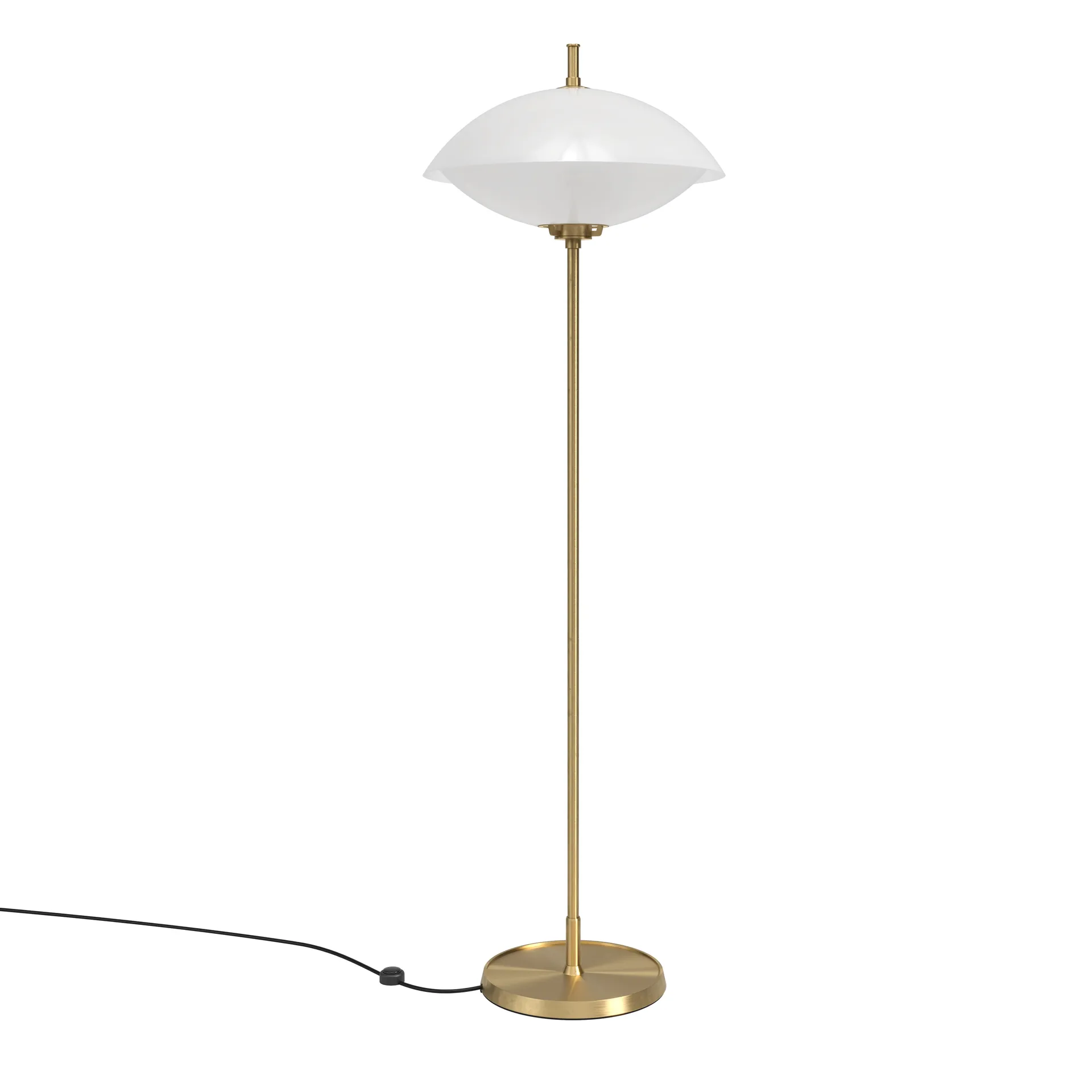 Clam lattiavalaisin 128 cm, Opal-brass Fritz Hansen
