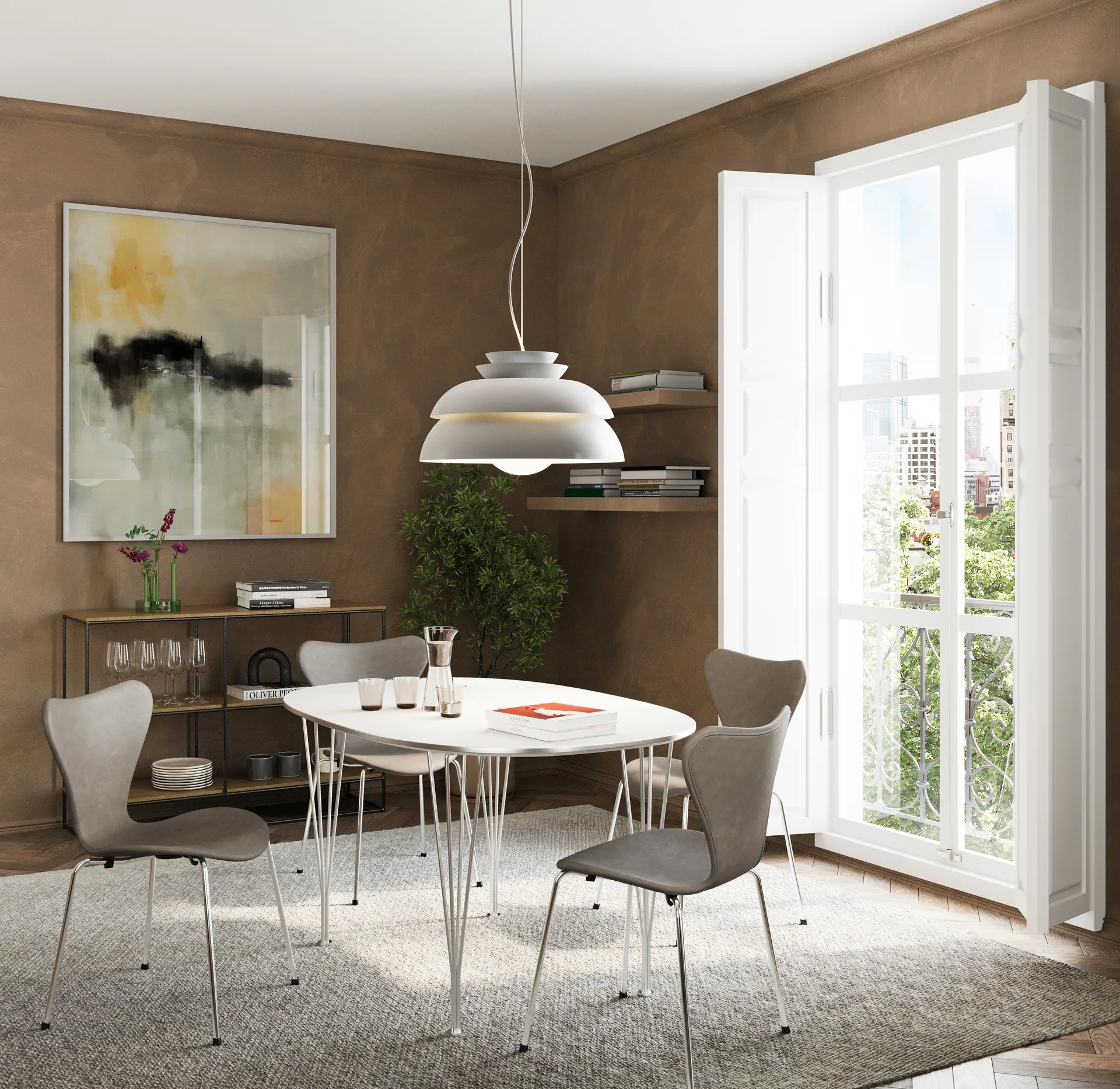 Concert hissivalaisin valkoinen, P3 Fritz Hansen