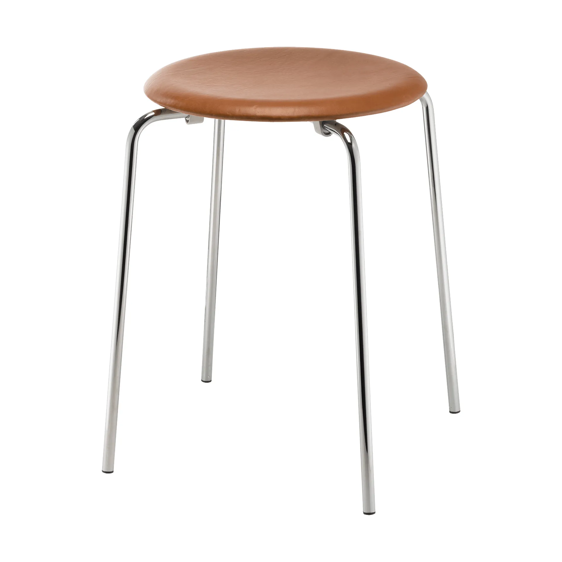 Fritz Hansen Dot-jakkara, nahka Essential walnut-chrome