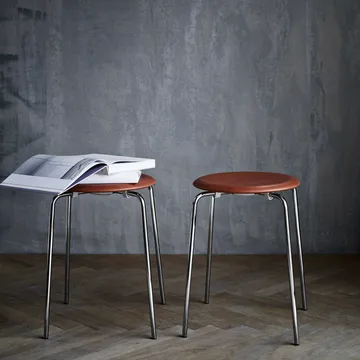 Dot-jakkara, nahka - Wild leather walnut - Fritz Hansen