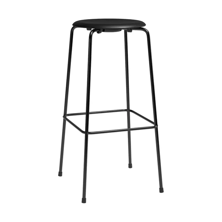 High Dot baarijakkara - Essential musta nahka-musta teräs - Fritz Hansen