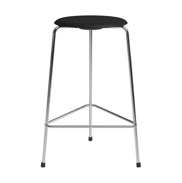 High Dot counter stool 3 jalkaa - Musta saarni-kromi - Fritz Hansen