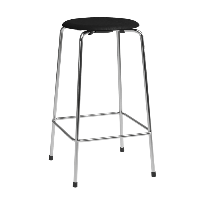 High Dot counter stool 4 jalkaa, Musta saarni-kromi Fritz Hansen