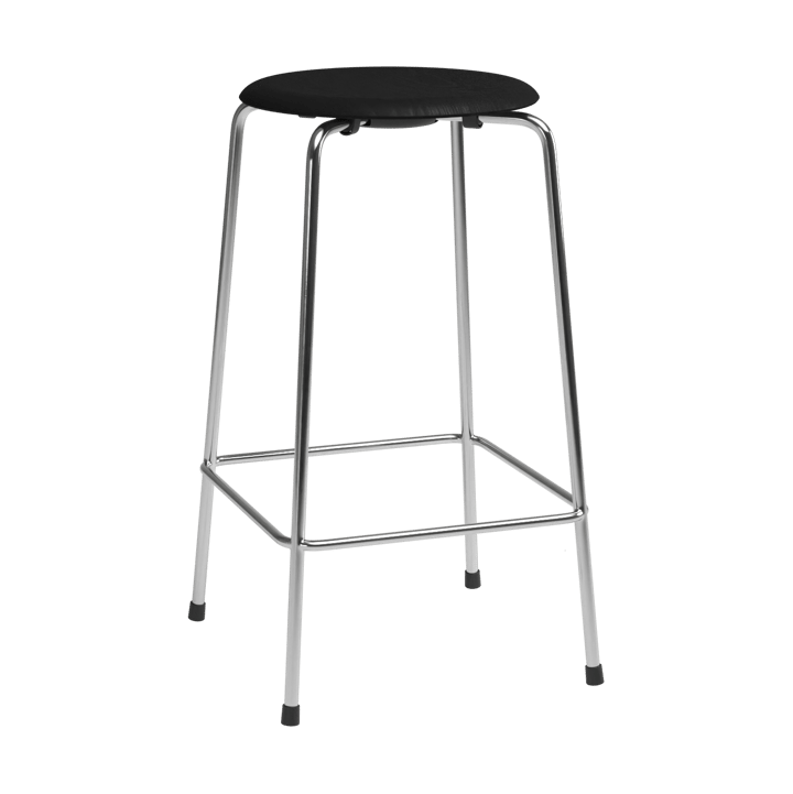 High Dot counter stool 4 jalkaa - Musta saarni-kromi - Fritz Hansen