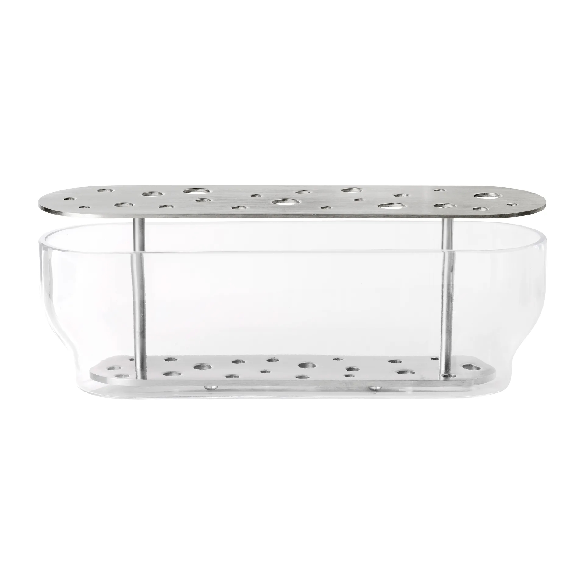 Ikebana maljakko ruostumaton teräs, Long Fritz Hansen