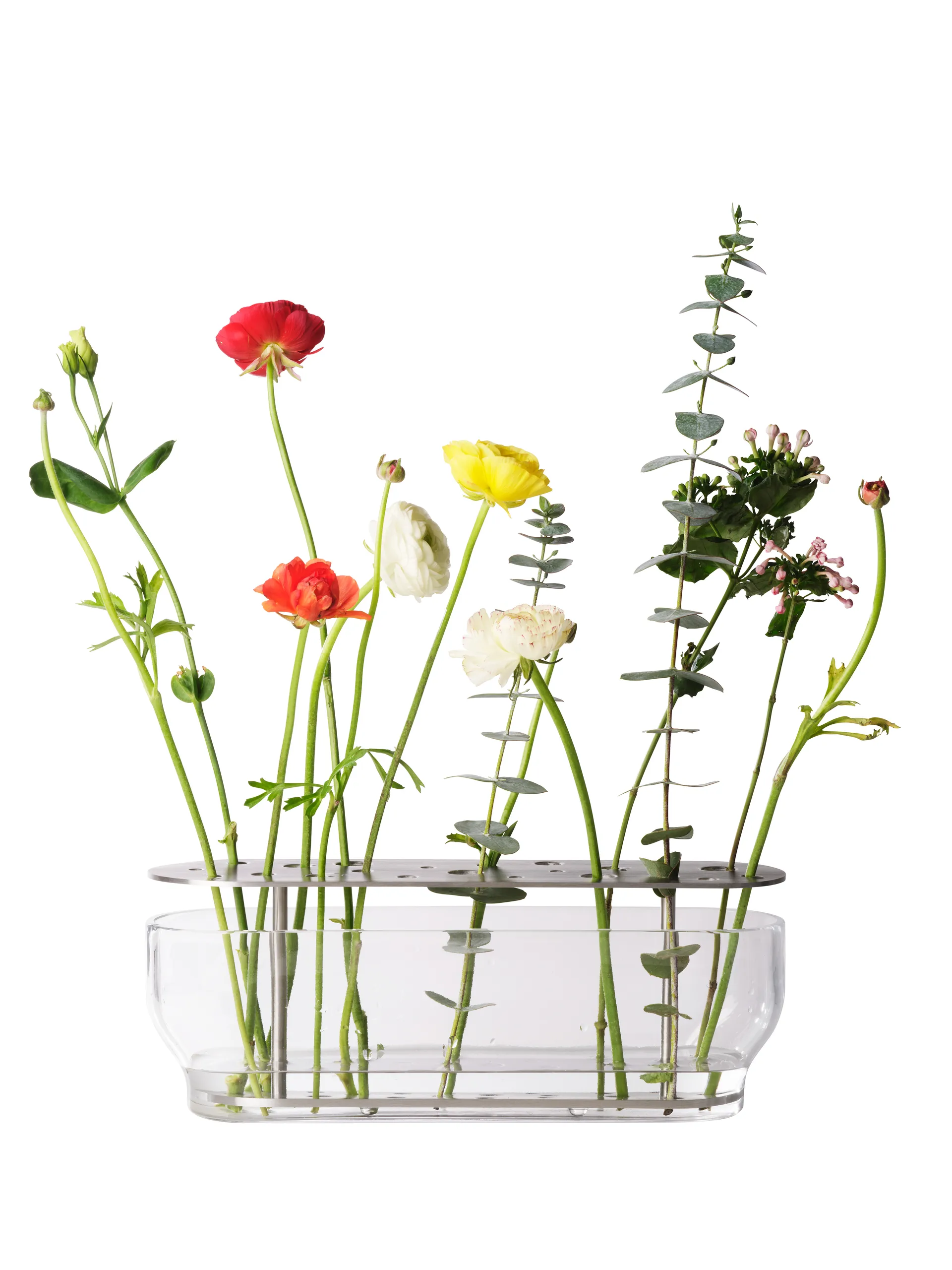 Ikebana maljakko ruostumaton teräs, Long Fritz Hansen