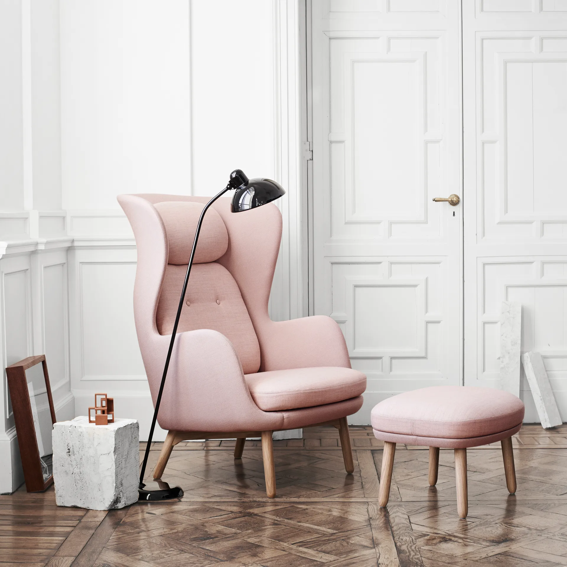 Kaiser Idell 6556-F lattiavalaisin, Black Fritz Hansen