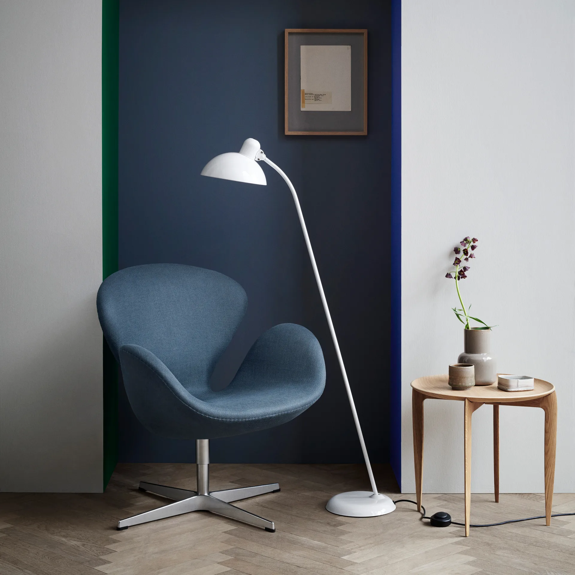 Kaiser Idell 6556-F lattiavalaisin, White Fritz Hansen