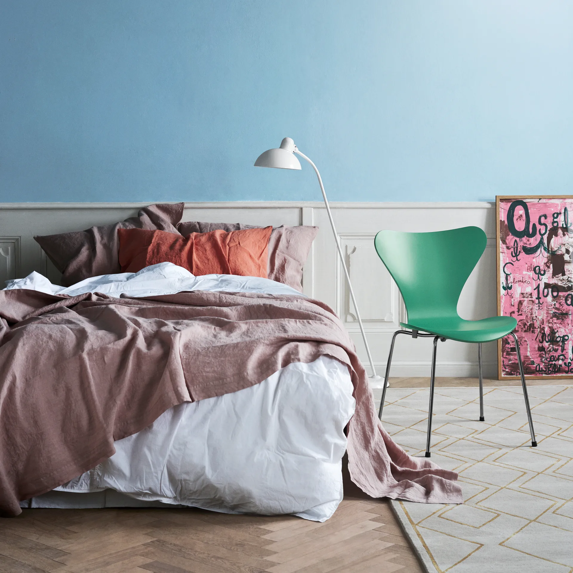 Kaiser Idell 6556-F lattiavalaisin, White Fritz Hansen