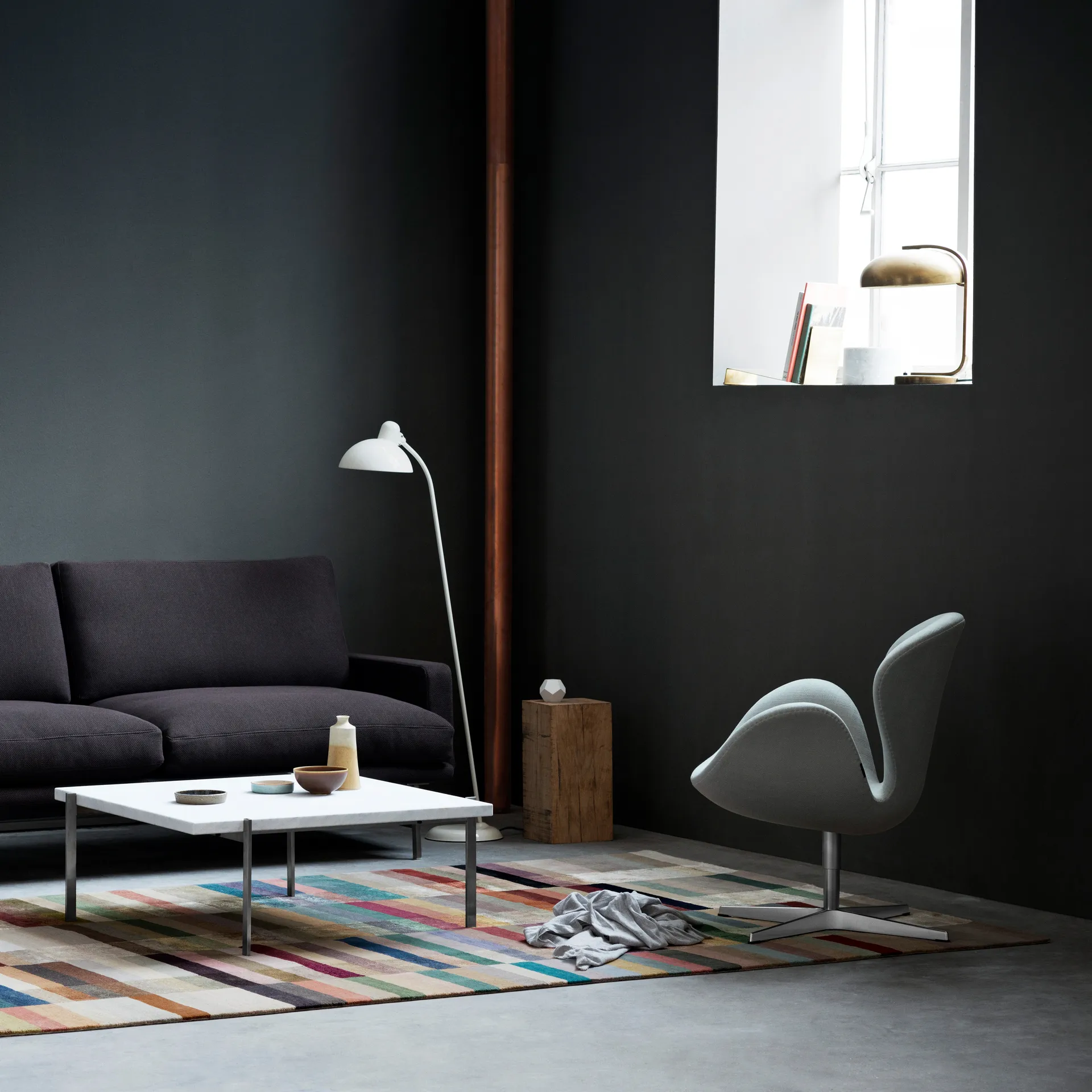 Kaiser Idell 6556-F lattiavalaisin, White Fritz Hansen