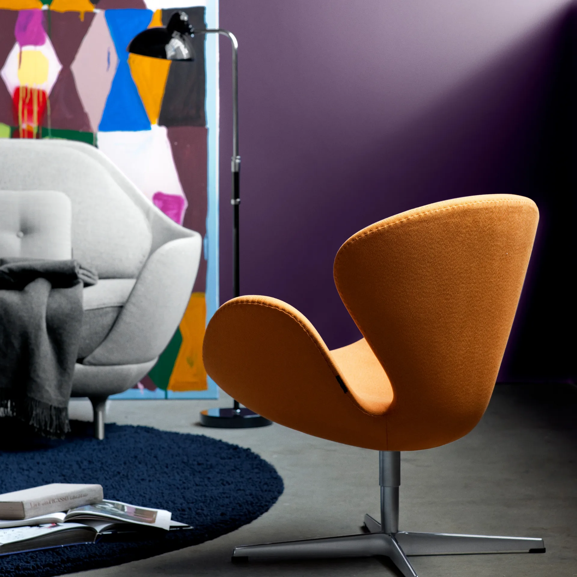 Kaiser Idell 6580-F Luxus -lattiavalaisin, Black Fritz Hansen