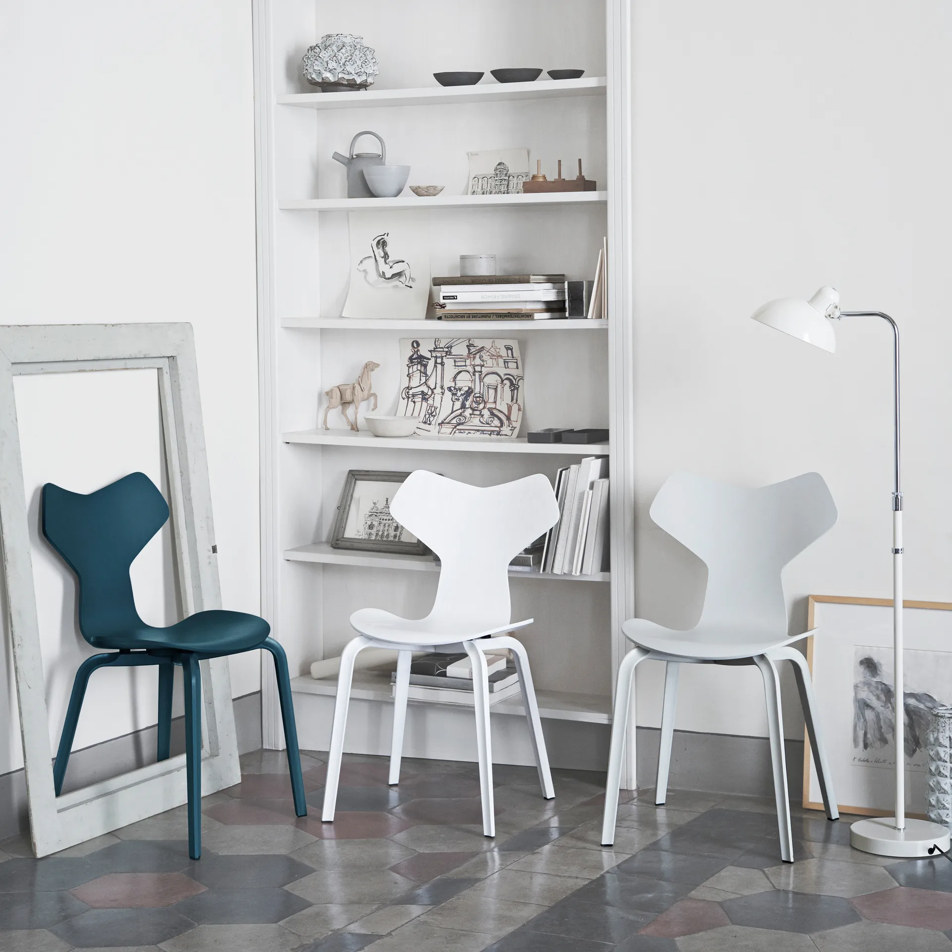 Kaiser Idell 6580-F Luxus -lattiavalaisin, White Fritz Hansen