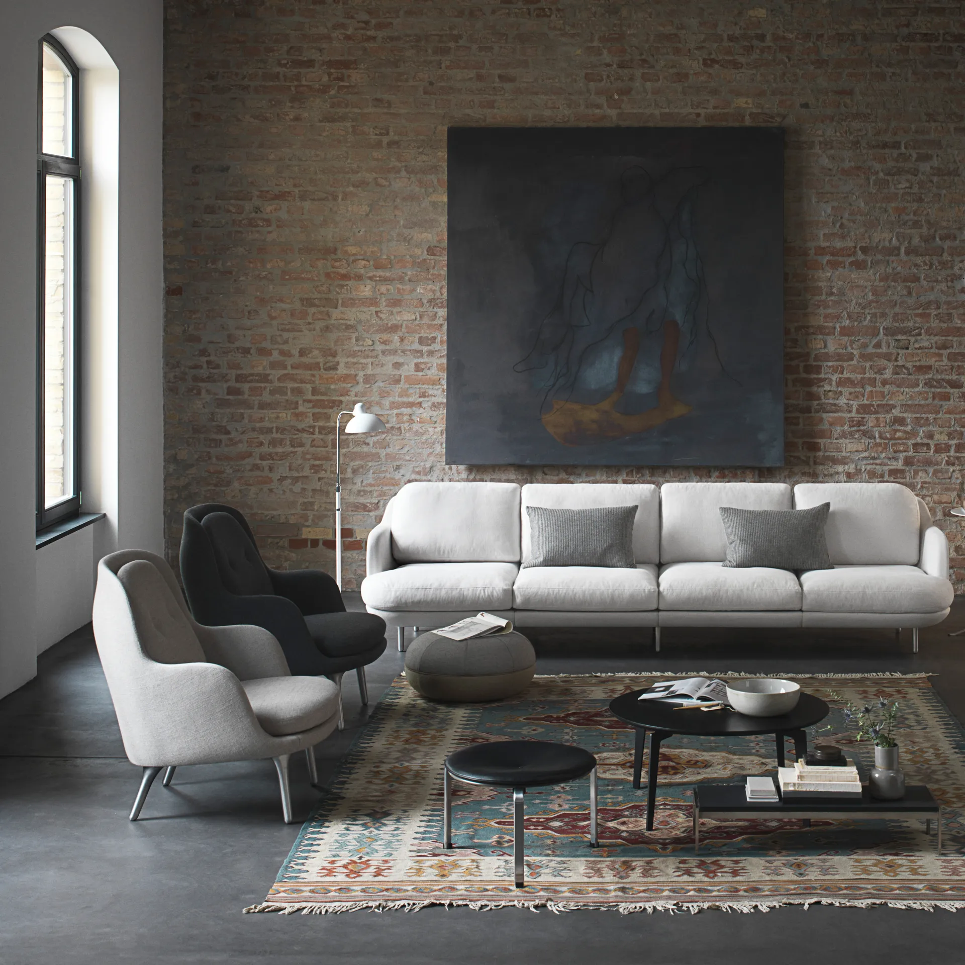Kaiser Idell 6580-F Luxus -lattiavalaisin, White Fritz Hansen