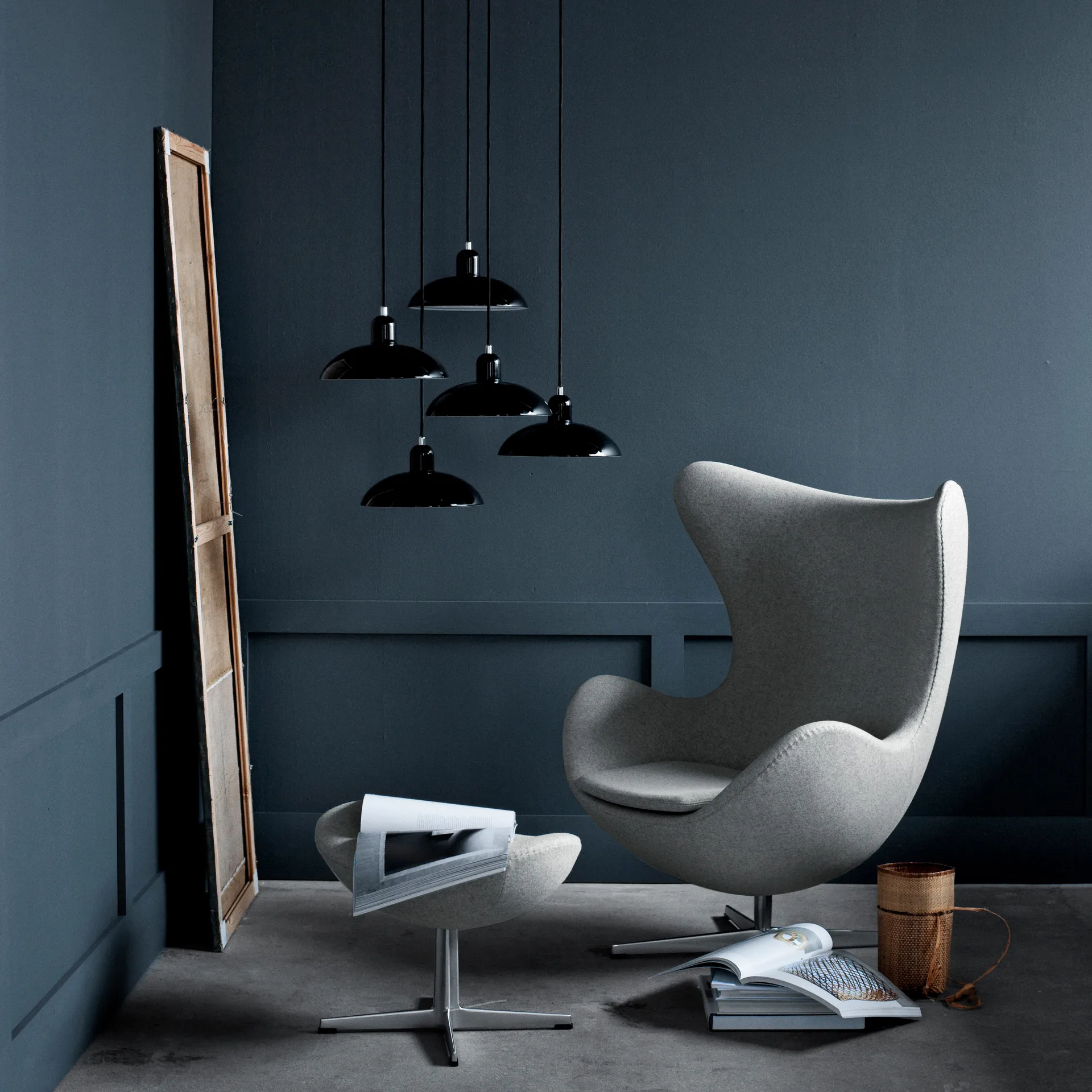 Kaiser Idell 6631-P riippuvalaisin, Black Fritz Hansen
