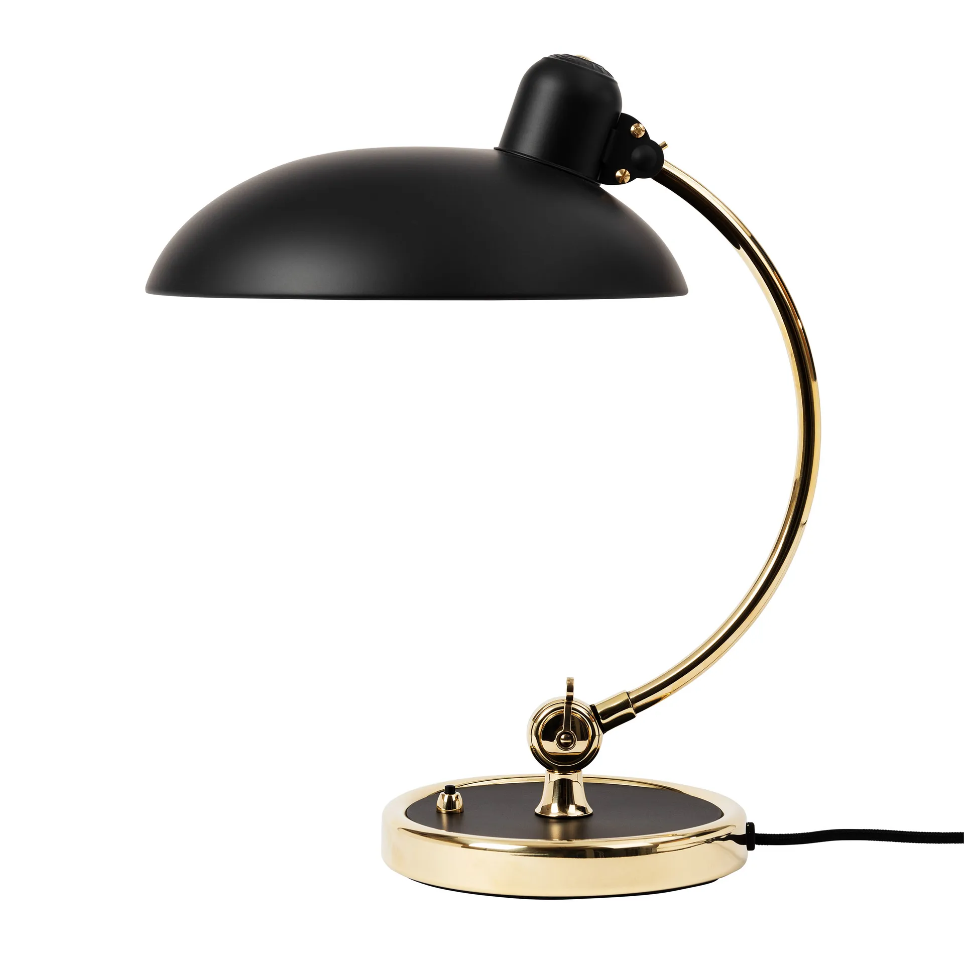 Kaiser Idell 6631-T Luxus pöytälamppu messinki, Matt black Fritz Hansen