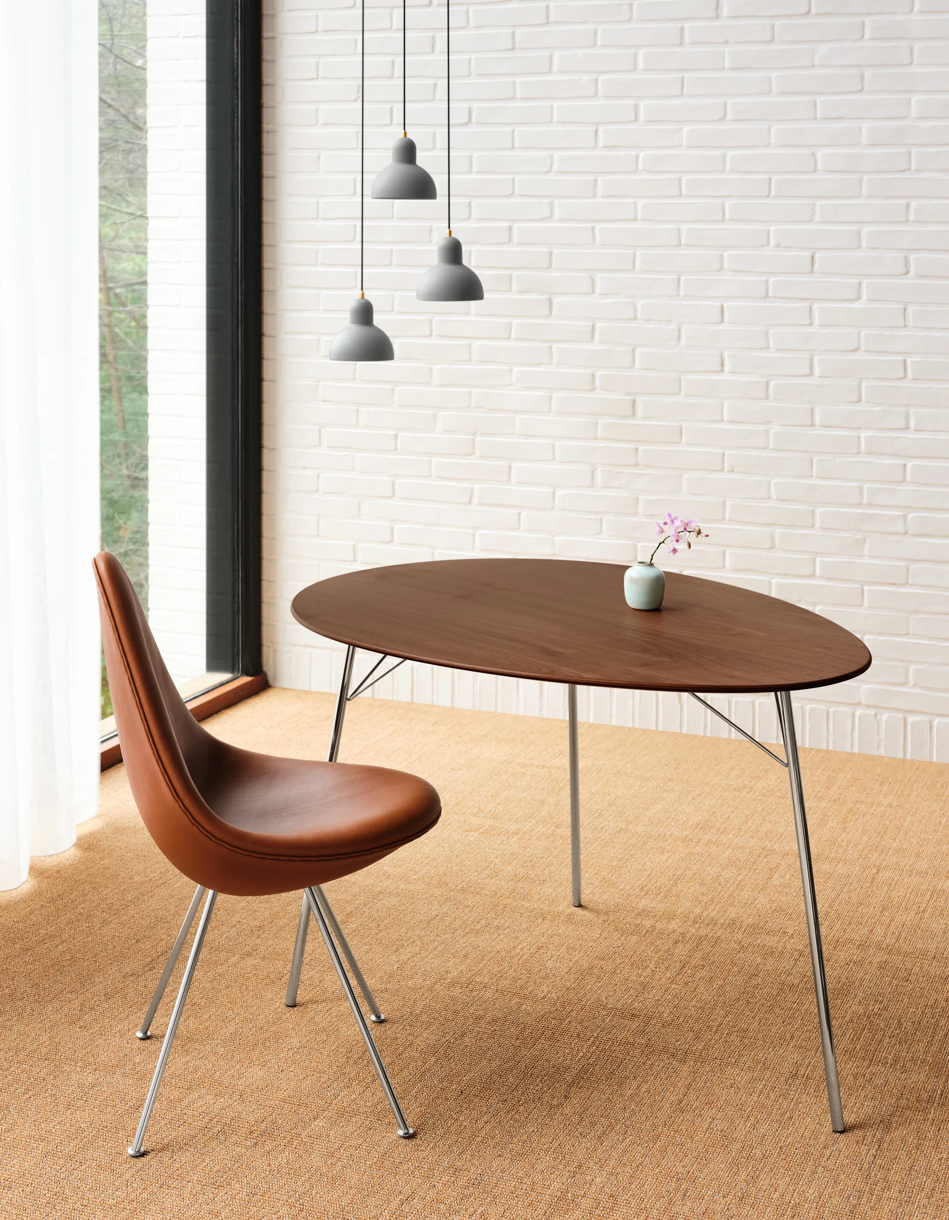 Kaiser Idell 6722-P -riippuvalaisin, Easy Grey Fritz Hansen