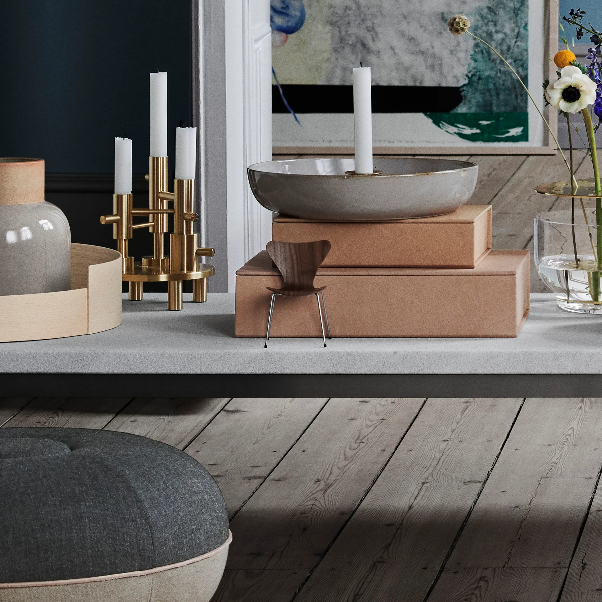 Series 7 Tuoli, miniature, Walnut Fritz Hansen