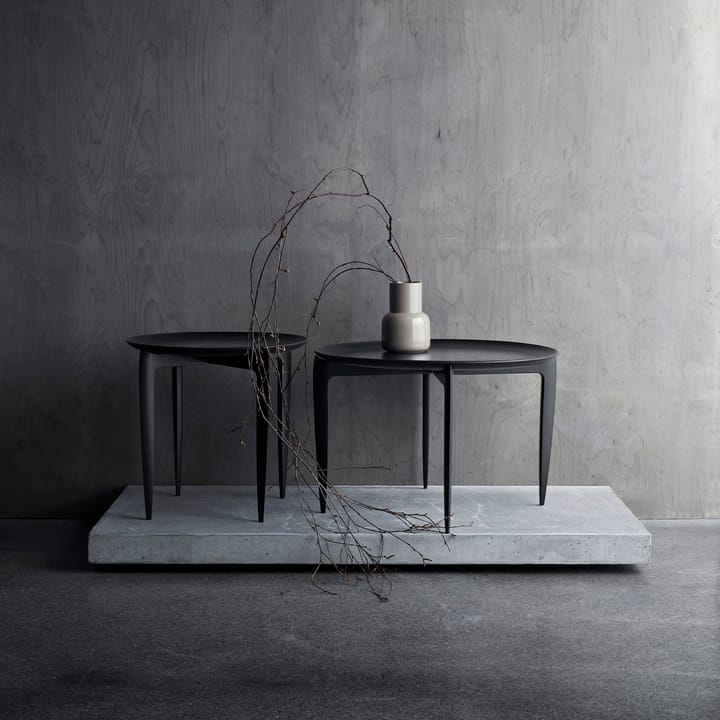 Taitettava tarjoilupöytä Ø 45 cm, Musta Fritz Hansen