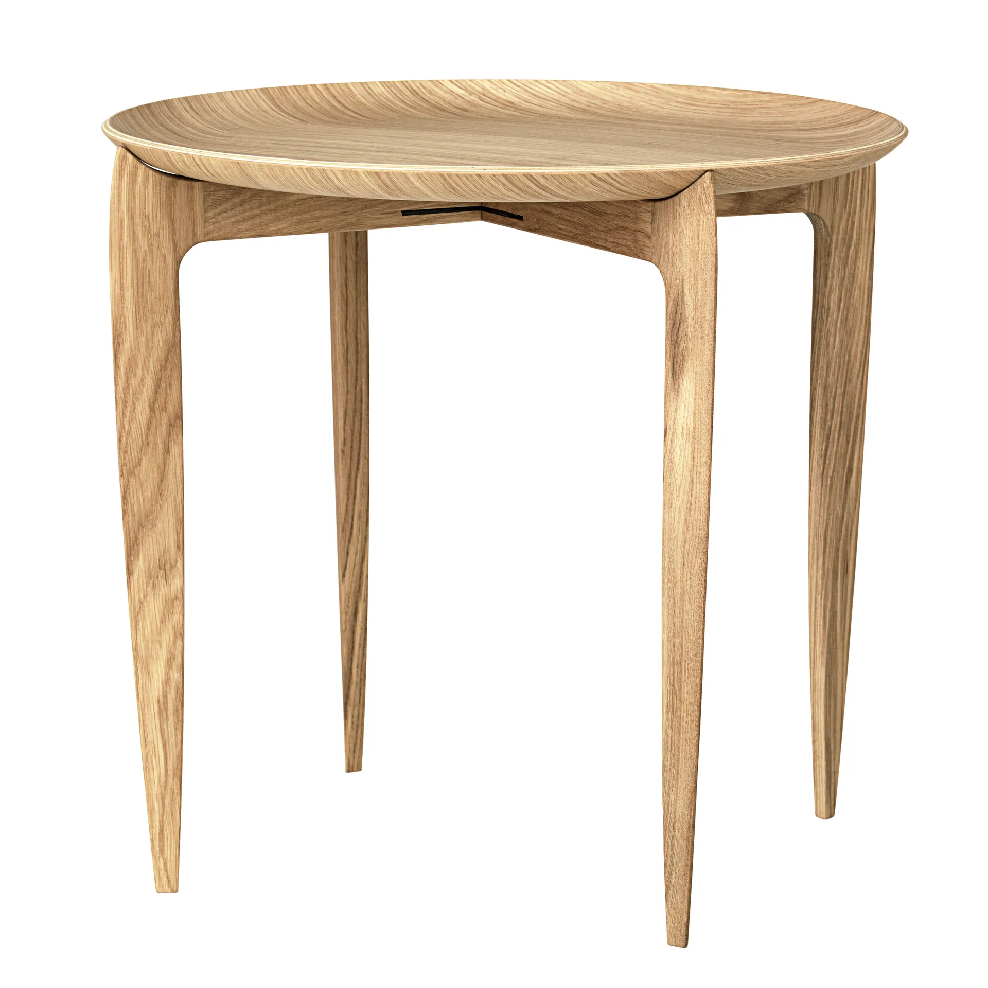 Taitettava tarjoilupöytä Ø 45 cm, Tammi Fritz Hansen
